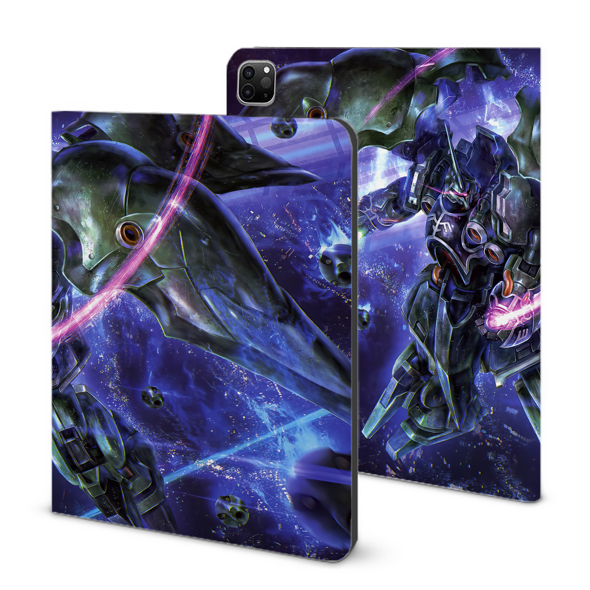 （画像用） 機動戦士ガンダム Mobile Suit Gundam IPad ケース ブック型 PUレザー TPU 耐衝撃 軽量 薄型 ペン収納なし 全面保護 IPad 各モデル対応